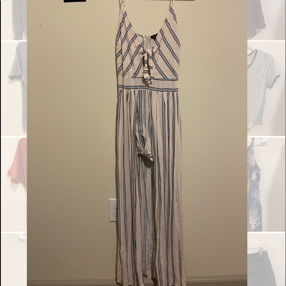 Romper with long skirt